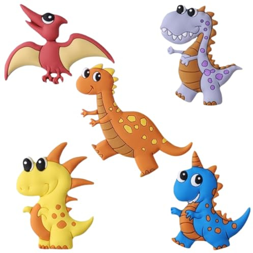 5 adornos para tartas con forma de dinosaurios, decoraciones infantiles para fiestas de dinosaurios, decoraciones para tartas con motivos selváticos para niños.