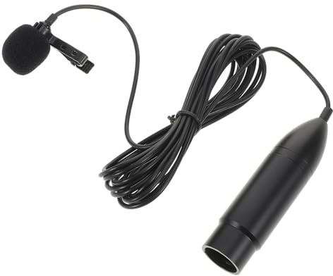SUPVOX 48v Three-pin Xlr Wearable Lavalier Microphone with Collar Clip, 3-meter Portable Condenser Mic for Recording and Audio Equipment Accessories