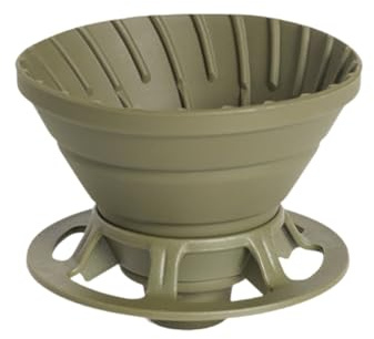 Bortivier Kaffeefilter Aus Silikon, Faltbar, Wiederverwendbar, mit Halter, Kaffeefilterbecher, Platzsparend, Faltbarer Kaffeetrichter für Den Außenbereich, B