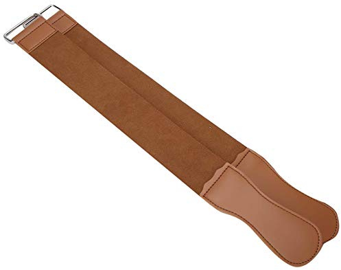 Hidyliu Högkvalitativ 2st Rak Rakknivsrem med Dubbla Remmar för Slutlig Polering, Perfekt för Frisörer, 48,1 X 5,1 Cm PU-läder