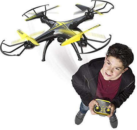 Flybotic by Silverlit-Spy Racer drone enfant avec caméra télécommandé-Mode sans tête-Multidirectionnel-Utilisation intérieure/extérieure, 84842, toy, embarquée