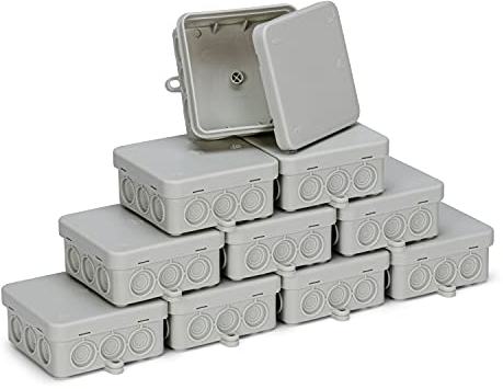 CusoTec 10 Stück Abzweigdose Verteilerdose Abzweigkasten Verbindungsdose Feuchtraum IP54 85x85x40mm