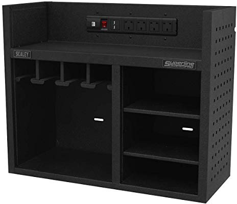 Power Tool Storage Rack 760mm with Power Strip