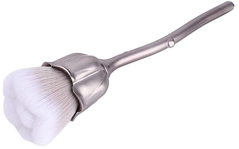 Nail Dust Cleaner, Nail Art Dust Remover Brush Rose Shaped Design Nail Brush for Acrylic & UV Gel Nail Art Dust Cleaning for Clean Nail Arts and Makeup Manicure Nails Tool