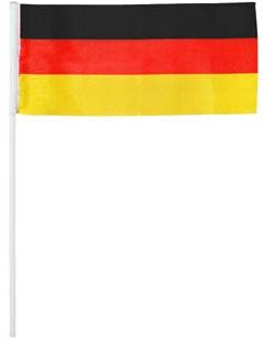 Deko Fahnen 11er Set Deutschland - Partydeko für Weltmeisterschaft Fußball | Fußball WM 2026, EM, Fanartikel Deutschland, Fußball Deutschland, Fan Accessoires, schwarz-rot-gold, Public Viewing, Party