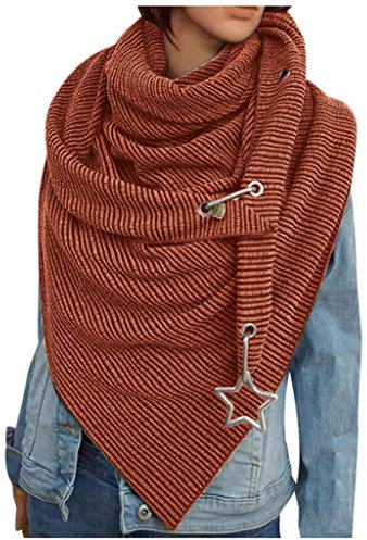 Zilosconcy Schal Damen Herbst Braun Herren Schal Blau Winter Strickschal Damen Schwarz Loop Schal Damen Herbst Türkis Damen Winterschal Blau Halstuch Scarf Wolleschal Deckenschal Kaschmir Schal