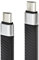 conecto USB-C auf USB-C Daten- und Ladekabel Pigtail - USB4 Gen 3x2, 100W PD - schwarz - 0,13m