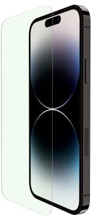 Belkin ScreenForce™ UltraGlass Blue Light Filter Screen Protector for iPhone 14 Pro, Scratch-Resistant Impact Protection w/Included Easy Align Tray for Bubble Free Application