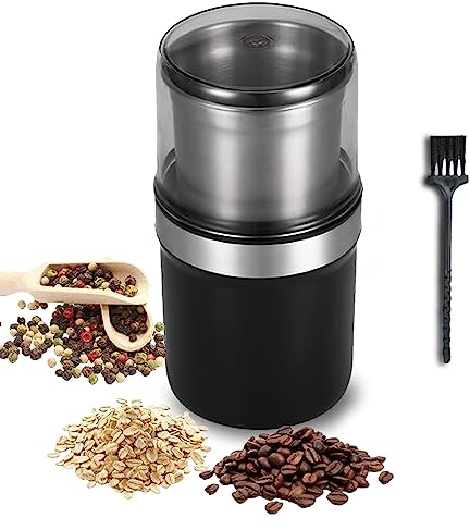 Moulin à épices/café électrique de précision avec grande capacité de broyage de 3,5 oz et broyeur à écrous à moteur puissant Moulin à café expresso Moulin à herbes fraîches(single)