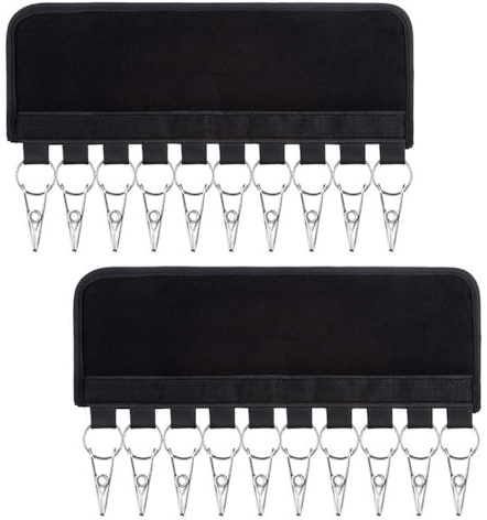 ONEBO 2 Stück Trocknen Rack,Sockentrockner Wäscheständer,Winddichter Wäschetrockner,mit 10 Wäscheklammern für Socken, Handschuhe, BH, Schals,Schnell Entfernen Kleidung vom Kleiderbügel