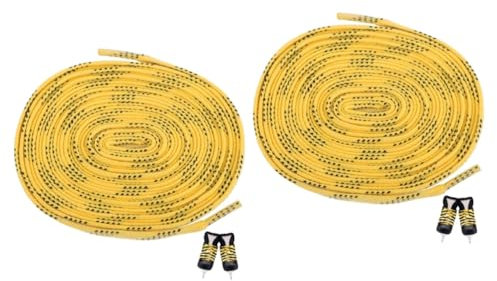 SUPVOX 2 Pares Cordones De Zapatos De Hockey Cordones para Botas De Trabajo Senderismo Cordones De Skate Encerados para Zapatillas Cordones De Hockey Patines Accesorios Deportes Poliéster