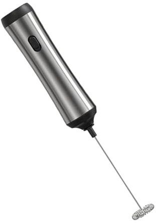Espumador de leche eléctrico de mano, potente mezclador de bebidas, espumador de leche portátil, material ABS para bebidas calientes, espumador de leche recargable por USB