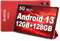 YESTEL Tablet 10 Pulgadas – 12 GB RAM + 128 GB ROM Ampliable 1TB, Android 13, WiFi 5G 2.4G, GPS, Octa-Core, Cámara 8 MP + 5 MP – con Funda – Rojo