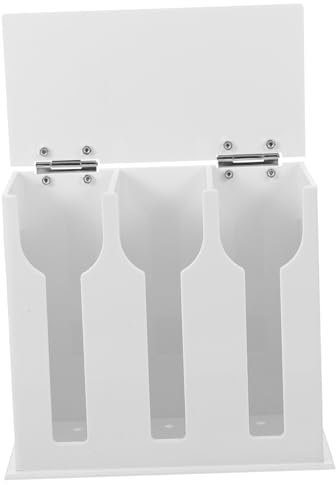 OKUMEYR Cutlery Acrylic Spoon Storage Box Kitchen Utensil Rack Easy Clean Design