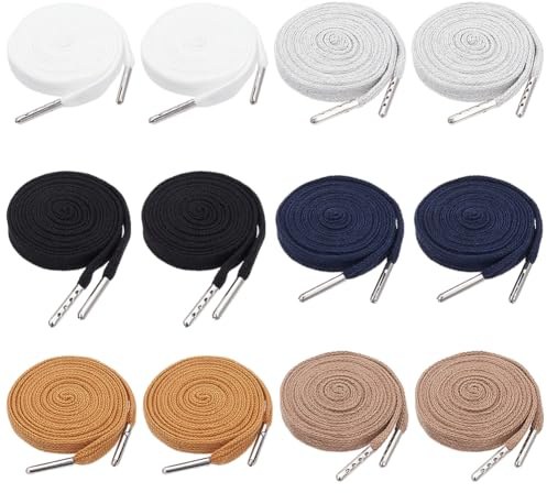 BENECREAT 12Pcs 6 Colors 16.8m Corset Lace Cord, 8mm Polycotton Drawstring Cords Corset Waist Belt Lace-up Tied for Garment Accessories Sports Pants Sweatpants Sweater