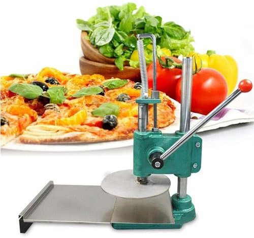 URJWAN Dough Roller Dough Sheeter Pasta Maker Household Pizza Pastry Press Machine Stainless Steel Handle Extension Stable Control Light Weight Sheeting Bread Molder Pie Crust,13cm
