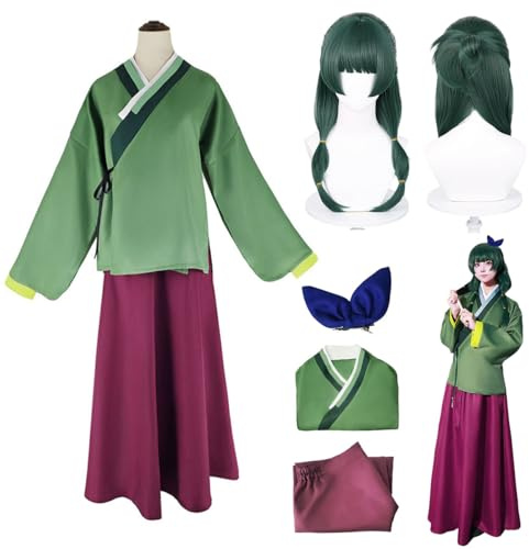 AnkekolyStar Maomao Cosplay Costume da Donna, Anime Figure per giochi di ruolo per Halloween Natale (Maomao, XXL)