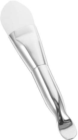 GANAZONO Pennello Viso per Maschera Doppia Punta con Cucchiaio Spazzola Morbida per Applicazione Uniforme Maschere Strumento di Bellezza Leggero e Facile da Usare per Donne