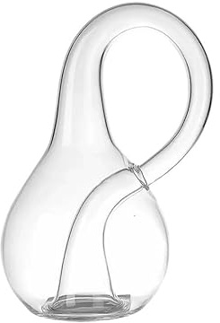 1 botella de cristal transparente decorativa para decoración del hogar, espacio de cuatro dimensiones (S: 10 x 6 cm)