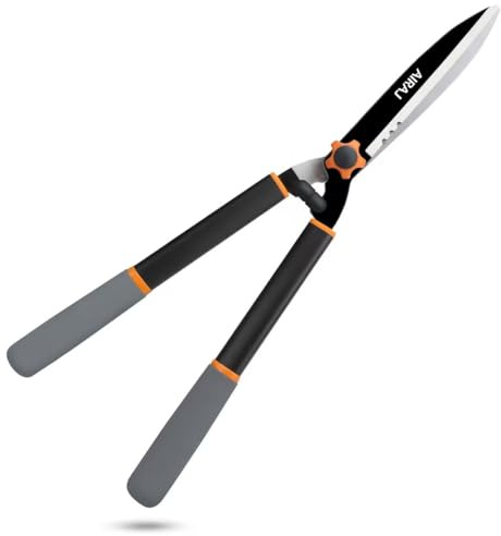 AIRAJ 58 cm Garden Hedge Shears, Featuring Sharp Carbon Steel Blades and an Ergonomic, Comfortable Handle, Lightweight Hedge Shears, Ideal for Trimming Hedges, Shrubs and Clump-Forming Plants