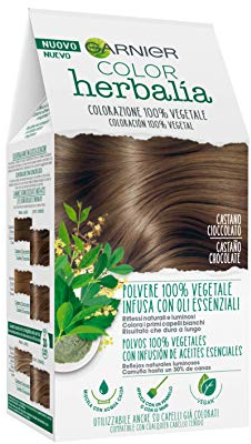 Garnier Herbalia 100% pflanzliche Farbe - Schokoladenbraun, erhältlich in 6 Farbtönen