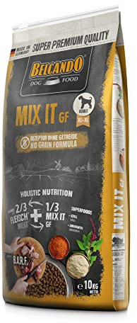 BELCANDO Mix It GF [10 kg] Ergänzungsfutter | Trockenfutter für Hunde zur Ergänzung bei Fleischfütterung & Barf | Ergänzungsfutter für Hunde