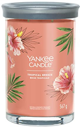 Yankee Candle Signature Scented Candle | Tropical Breeze Large Tumbler Candle with Double Wicks | Soy Wax Blend Long Burning Candle | Perfect Gifts for Women