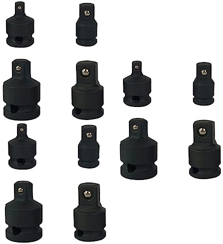 DOITOOL 12stücke Teiliges Stecknuss Adapter Set Für Ratschen Und Schlagschrauber Hochwertige Korrosionsgeschützte Metallkonstruktion Für Werkstätten Und Heimwerker