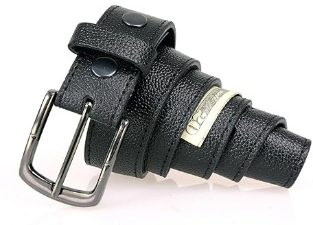 Milwaukee Leather MP7150 Men's Black Genuine Cowhide Leather Money Belt W/Secure Front Buckle for Motorcycle Rider - 36