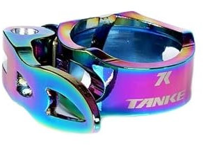 Sattelklemme MTB Quick Release Sattelstütze Klemme Aluminium Rohr Fahrrad Sattelstütze Klemmung Fahrrad Rohr Sattel Kragen Bolzen 31,8 34,9 Schnellspanner SattelstüTze (Color : Rainbow-31.8)