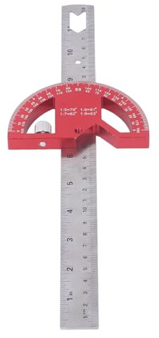 Holzbearbeitungs-Winkellineal, Magnetischer Winkelfinder, Anreißwerkzeug, Multifunktionaler Winkelmesser, Holzbearbeitungs-Winkellineal für Schreiner, Layout und Messung