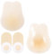 Kiiwah Silicone Reggiseno Adesivo Push Up, Ultrasottile Reggiseno Invisibile Senza Schienale, Coppe Adesive Seno, con 5 Paia di Copricapezzoli USA e Getta (S)