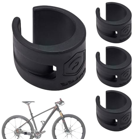 Horizontaler Rahmenschutz | 4 Stück Kettenschutz | Rahmenschutz für Fahrrad | Klebewicklung aus Gummi für Rahmenschutz