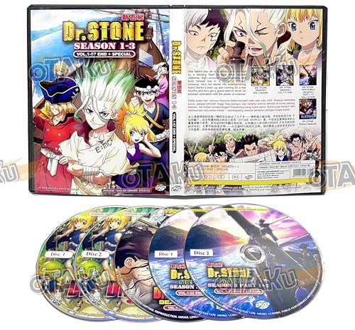 DR. STONE (SEASON 1-3) - COMPLETE ANIME TV SERIES DVD BOX SET ( ENGLISH DUBBED WITH ENGLISH SUBS ) SHIP FROM UK