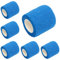 Venda Cohesiva 2,5cm x 4,5m Deportivo Cohesivo Cinta Bendaje Adhesiva para Protegen Dedos, Muñecas, Tobillos Vendaje Autoadhesivo Elástico Banda Venda Cinta (Azul)