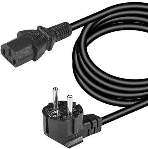 Cable de alimentación Pc Schuko Exeom® IEC de 1,5 m, Cable C13, Cable de alimentación para PC, CEE 7/7 a C13 de 3 Clavijas (10)