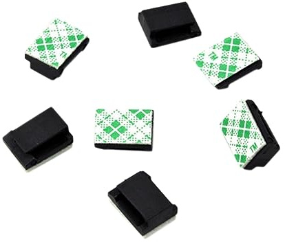 Hemobllo 200 Pezzi MORSETTO fermacavi fermacavo guaina passacavi cable clips tn nere cable holder stringicavo