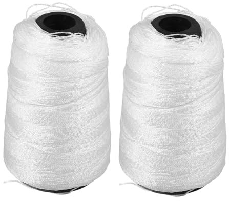 DIYEAH 2rollos Hilo De Nailon Para Construcción Duradero y Resistente Para Trabajos De Albañilería y Jardinería De Cuerda De Nailon Para Mampostería y Herramientas De Construcción