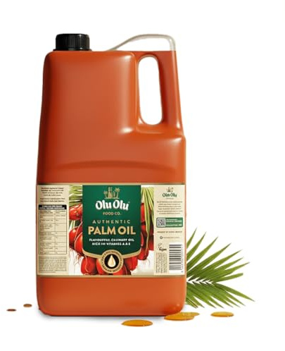 Africa Select Olu Olu Palm Oil 4L | Pure & Natural Red Palm Oil | Family Size