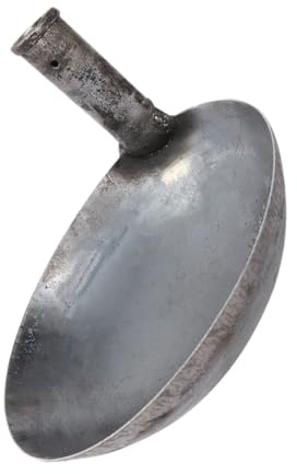 VILLCASE Cuchara De Hierro Gruesa y Resistente para Jardinería, Mango Largo De 17,5 Cm, Pala Multifuncional para Agua y Materiales, Adecuado para Uso Agrícola, Industrial y Doméstico