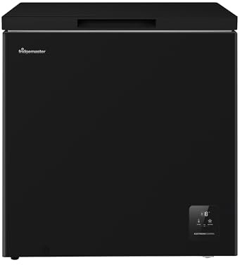 Fridgemaster MCF200EB 198L Chester Freezer 4 Star Freezer Rating - 55.9D x 78.7W x 85.8H cm Black - E Rated