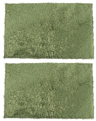 VALICLUD Lot de 2 Tapis en Mousse pour Reptiles Substrat Imperméable et Isolant 40X25 CM Tapis pour Tortues et Lézards Adapté à Terrariums et Maintien D’Humidité Optimale