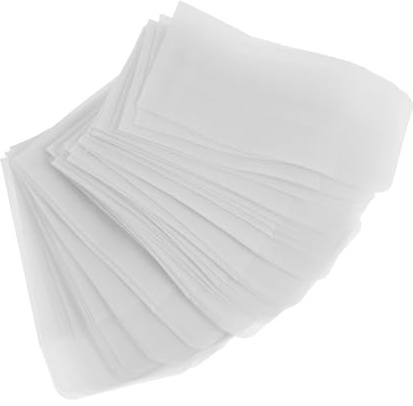 VILLCASE Pochettes pour Bijoux Transparentes 5,5 X 9,5 Cm 50 Mini-enveloppes en Papier Sulfurisé Semi-transparent Pochettes à Bague pour Rangement et Collection