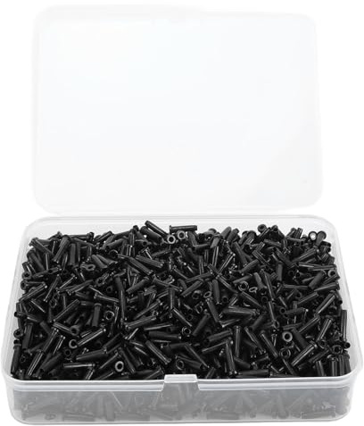 Tomantery Protector de Cuerdas de Bádminton Tubo de Alto Rendimiento para Reparar Raquetas de Bádminton para Tecnología de Reducción de Ruido Accesorio de de Color Negro de Nailon para Jugadores