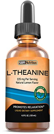 MAX Absorption Liquid L-Theanine Drops | All Natural, Vegan, Alcohol Free, Non-GMO | for Stress Relief, Relaxation, Focus Without Drowsiness | Synergistic with Coffee or Caffeine