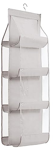 Lirex Organizador para Colgar Bolsos, de 8 Bolsillos Colgante, para Armario de Tela Oxford Armario Familiar, Dormitorio, Plegable y Ajuste Universal