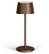 Stilosa 3 XL - Dimmbare LED Akku-Tischlampe IP54 Indoor & Outdoor - Aufladbar - Warme Lichtfarbe - Designer Tischleuchte mit USB-C Port - Bronzefarbe