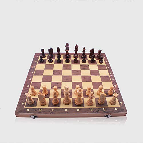 Schachspiel Schach-Set Folding Schach anzöpfen Magnetic Schach-Set handgemachtes tragbares Schachbrett Schachbrett Spiel Set International Schach-Set handgemachtes tragbares Schach Magnetisches faltba