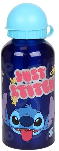 DISNEY Stitch Aluminium Trinkflasche/Bidon, blau 400ml