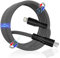 Magtame Magnetisch USB C Light_ning Kabel, 1.5M Aufgerollt iPhone Ladekabel, Light_ning Kabel Nylon Geflochten iPhone Kabel für iPhone 14 13 12 11 Pro Max XR XS X 8 7 6 Plus 5 CarPlay